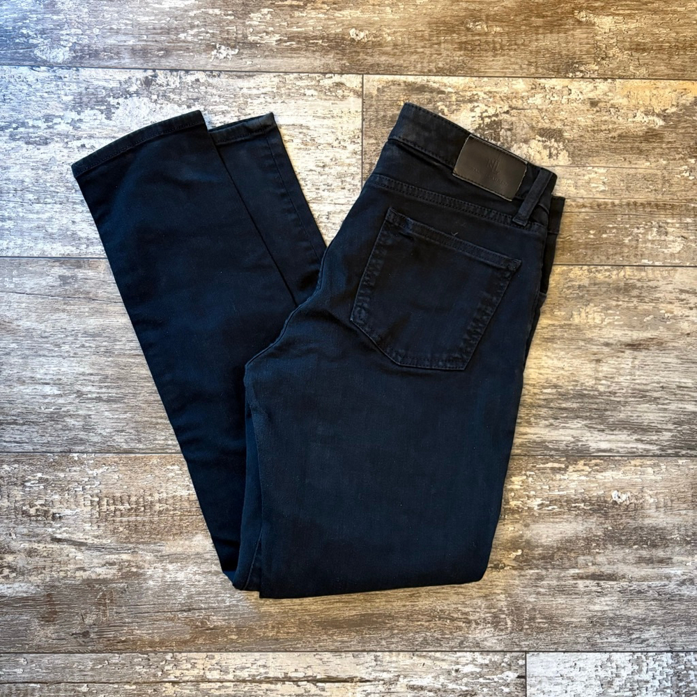 Lauren Ralph Lauren Mid Rise Skinny Curvy Jeans Black Size 8